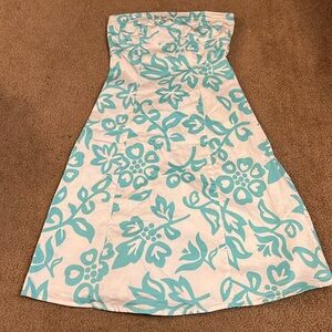 strapless sundress